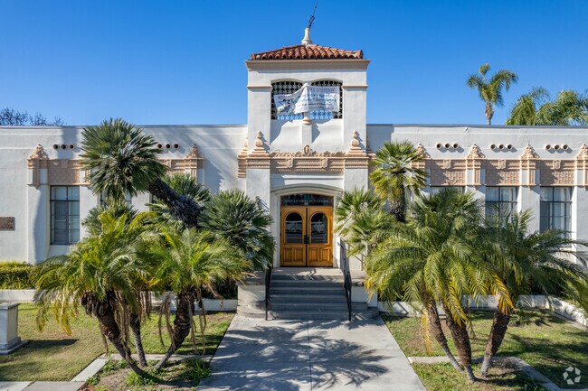 The Historic Brea Lions Scout Center in City Hall Park.