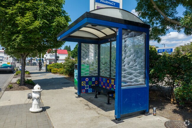 Bus stops in provide Westhill residents with quick access to the Seattle area.