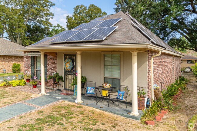 Homes with renewable energy can be found in Highland Farms.