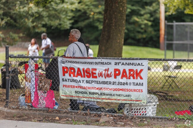 Helen Mackall Park, in nearby Mosher, hosts community events such as Praise In The Park.