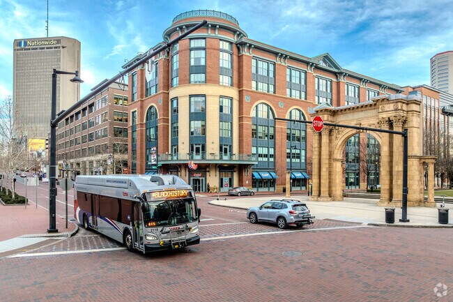 The Arena District is host to several different restaurants and shops.