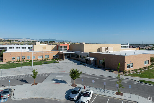 Hidden Valley Middle School is located in the Bluffdale neighborhood.