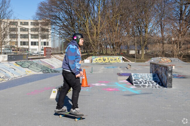 Clemente Skate Park on Rumsey St usually has a few locals practicing their tricks.