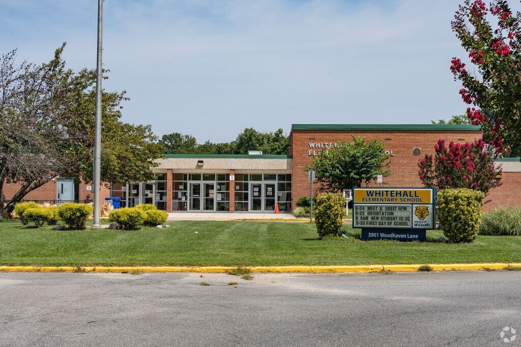 Whitehall Elementary School serves students in the Bowie community.