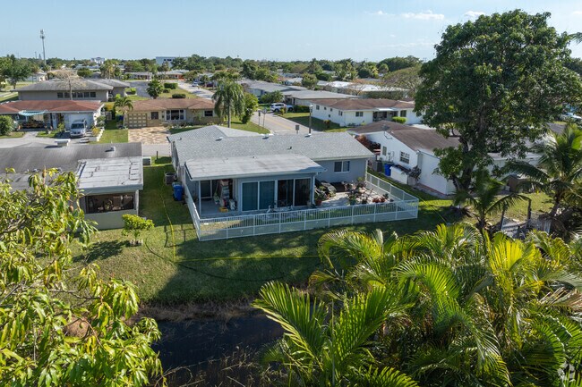 Some homes in Paradise Gardens have fenced backyards for added security.