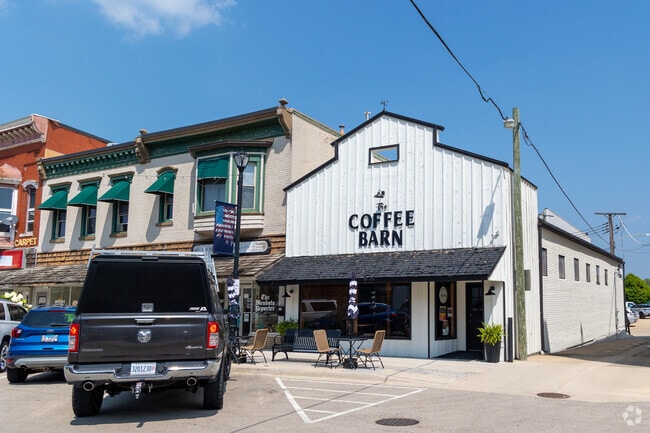 Start your morning with a coffee at The Coffee Barn.
