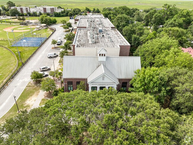 The Mount Pleasant Academy features two baseball fields and a basketball court for its students.