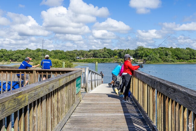 Enjoy community fishing at Vail Point Park in St. Augustine Shores.