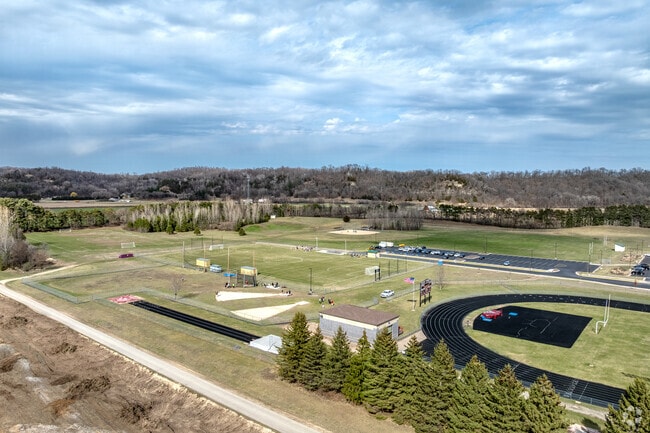 Holmen High School has numerous sports fields on campus.