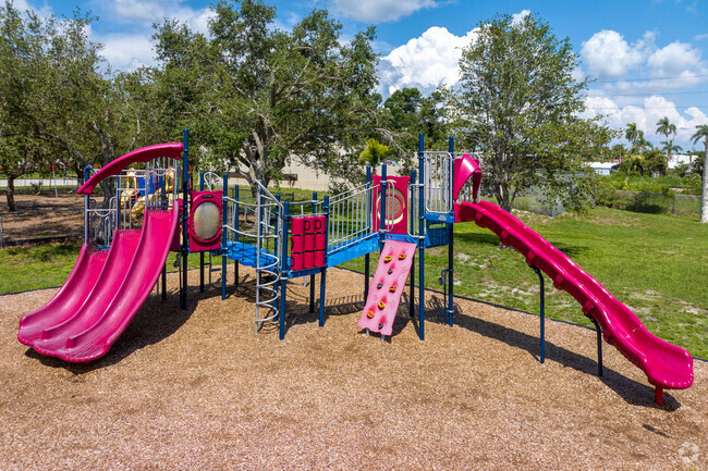 Edgewood Academy in Fort Myers has a nice playground area for students to play at recess.