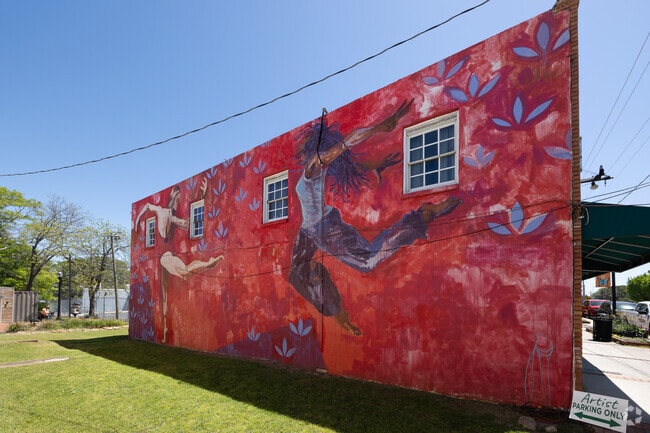 You don't have to look far for some beautiful artwork on walls in Hapeville, GA.