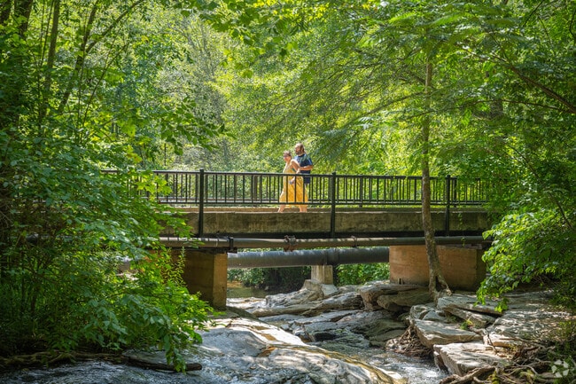 Enjoy a scenic walk along the river on the trails through Kingswood.