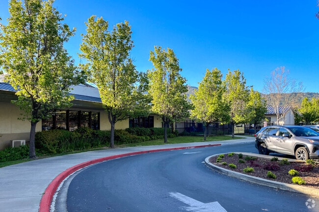 Blossom Hill Elementary pick up area in East Los Gatos neighborhood.