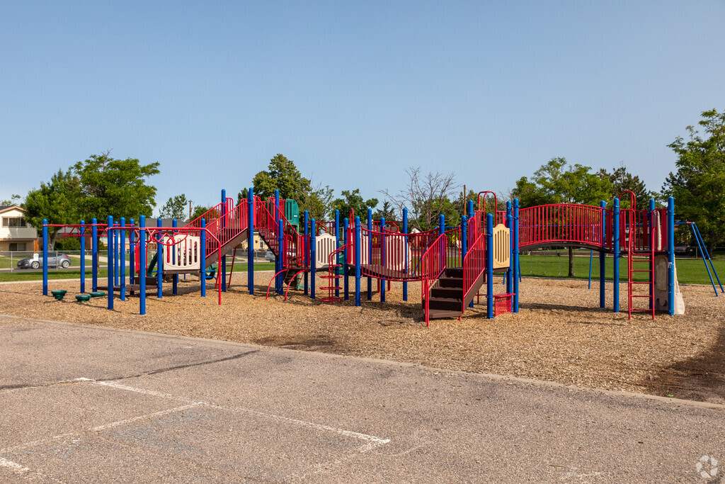 The colorful playground at Elkhart Elementary School is a favorite among its students.