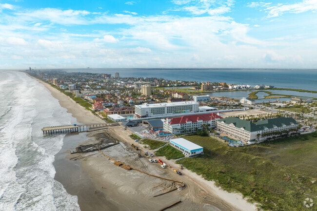 South Padre Island is a resort town on a barrier island in the southern coast of Texas.