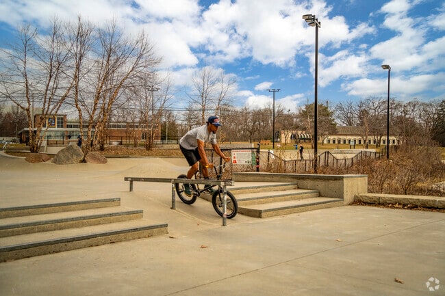 Skate year round at the Ann Arbor Skateboard Park located in Hollywood Park.
