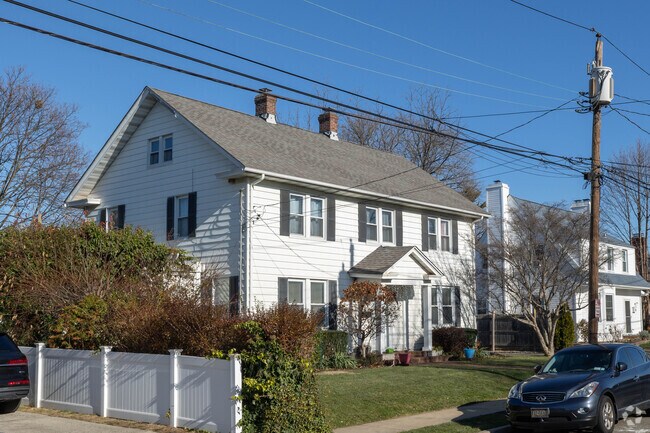 Center hall colonial style homes are common in Hempstead.