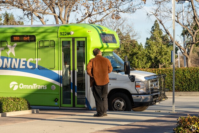Rochester riders use Omnitrans transit for easy trips to shops, schools, and parks.