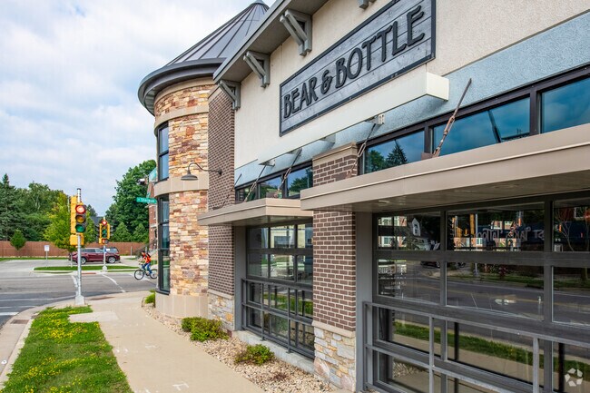 Residents of Maple Bluff can ride their bike to Bear & Bottle for lunch and a draft beer.