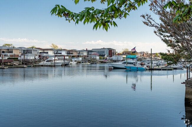 Shellbank Basin offers Howard Beach homeowners a serene waterfront lifestyle.