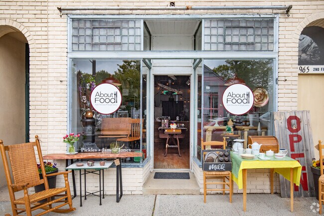 About Food is a town favorite located off of Main Road in Southolds North Fork.