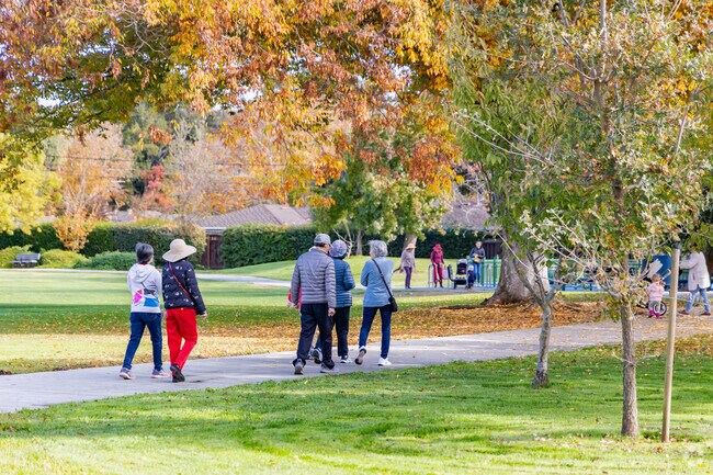 Enjoy the serene surroundings at Eleanor Pardee Park just north of Community Center.