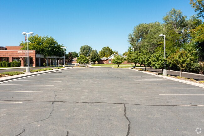 South Valley School has a large parking lot on campus.