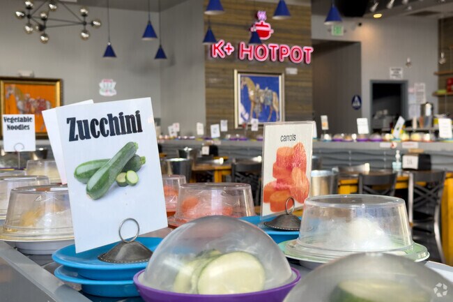 Design your own meal with hotpot at K+ Hotpot off Quincy Ave.
