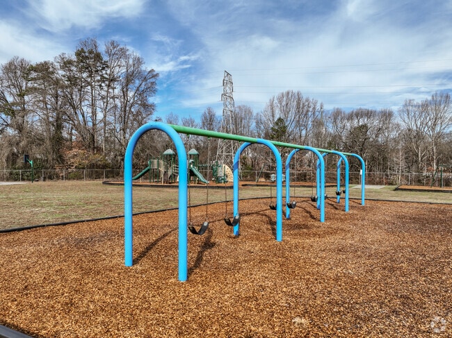Classic swing set at G.W Carver Elementary in Kannapolis.