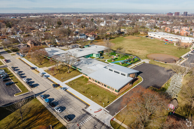 About 353 students are enrolled at Raymond Benson Primary School.