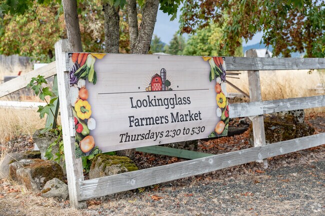 Lookingglass offers a Thursday Farmers Market.