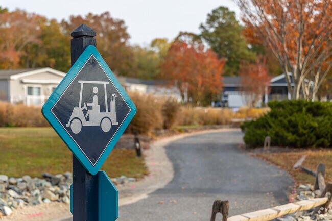 Long Neck neighborhoods have dedicated golf cart trails to avoid car traffic.