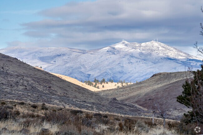Arrowcreek has unobstructed views of Peavine Mountain, which is uniquely beautiful under snowfall.