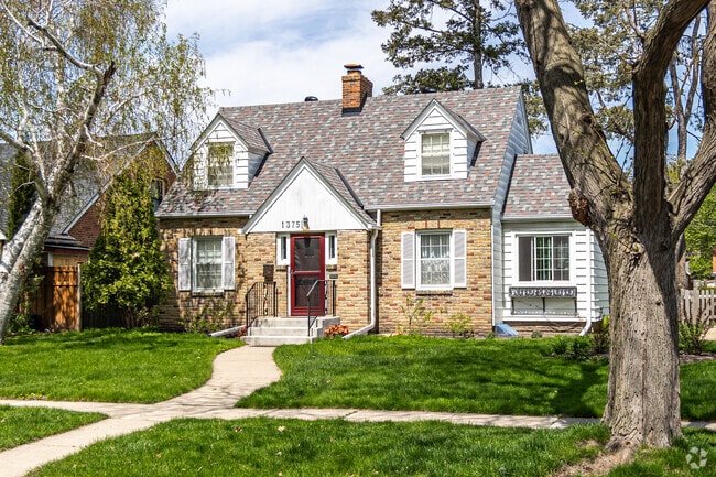 Brick two-story homes are a popular choice in the Como Park neighborhood.