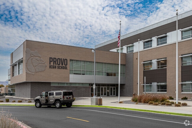 Provo High School is located near the Grandview North neighborhood.
