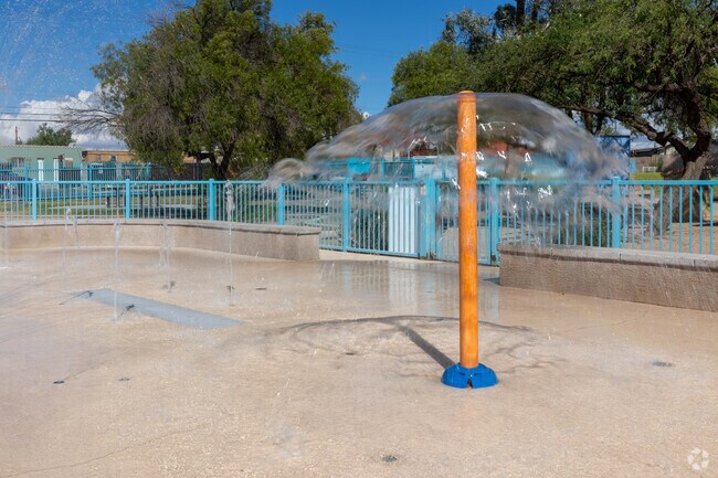 The splash pad at Balboa Heights Park is open April-October.