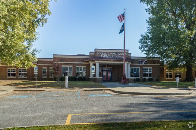 Booker T. Washington Elementary School in Suffolk serves students from adjacent Holy Neck.