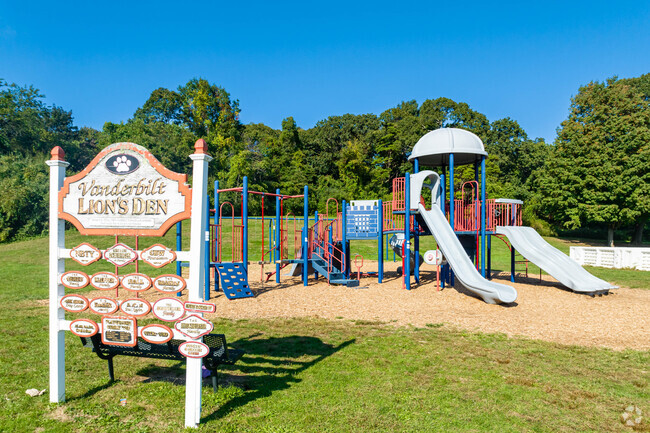 Kids love to take a break to explore the playground at Vanderbilt Elementary School.