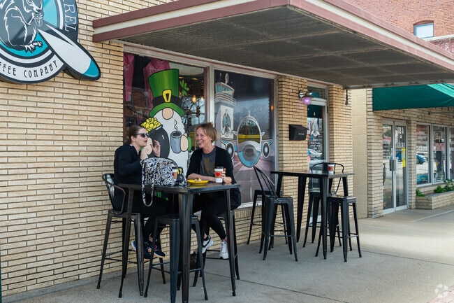 Catch up with friends at Flying Squirrel Coffee Company in Downtown Mansfield.
