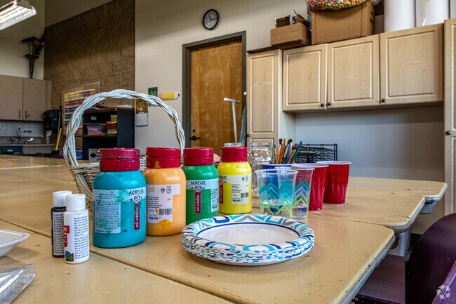 The Warner Park Community Center in Mendota Hills has its own dedicated crafts room.