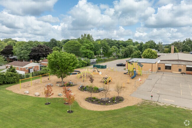 Amerman Elementary School's playgrounds.