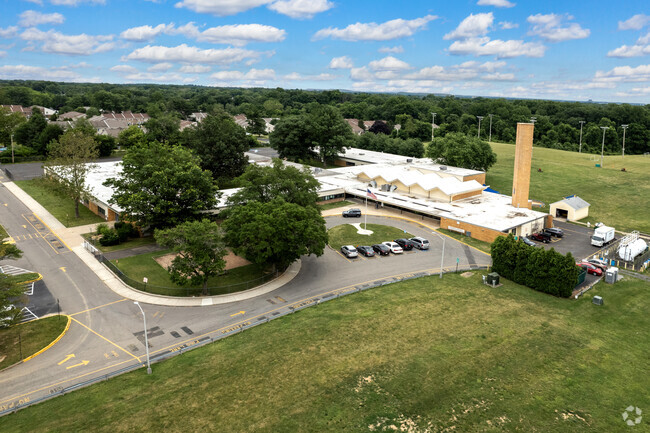 Aerial View of Hoover Elementary School in Hulmeville.