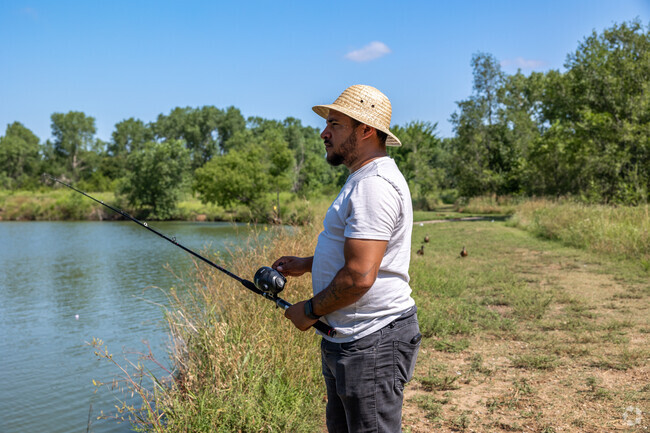 Willowbend residents can enjoy some fishing at the North Chisholm Creek Park lake.