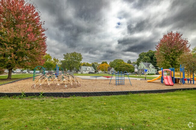 West Elementary playground area is also very close to residential neighborhoods in Sycamore.