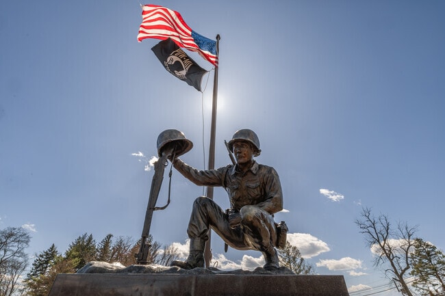 The statue of a soldier at Schlathaus Park in Wappingers is a tribute to local service members in the community.