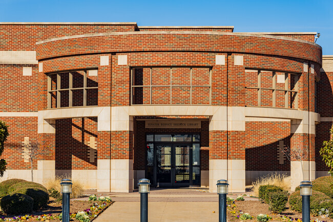 The main building of Oklahoma School of Science and Mathematics is a beautiful structure.