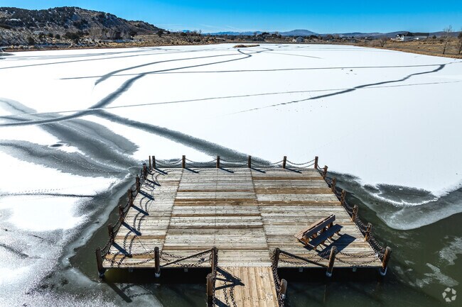 The Marina in Spring Creek is a fishing pond surrounded by nature.