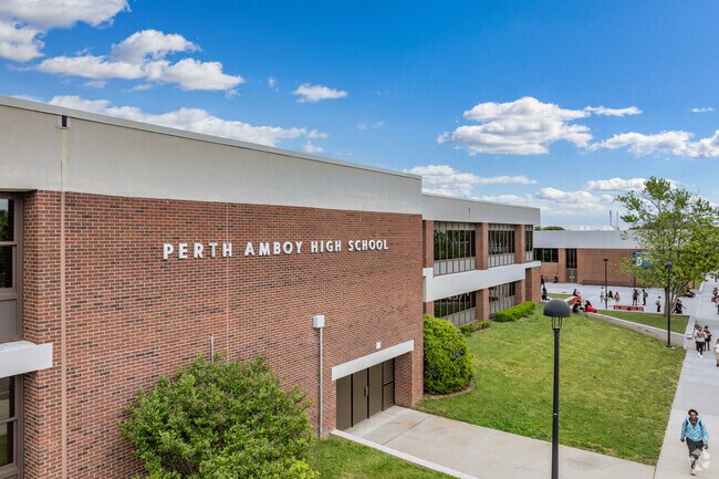 Residents of The Waterfront attend C-plus rated Perth Amboy High offering communications and health science academics.