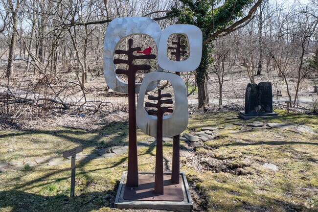 Puffin Sculpture Park at the Teaneck Creek Conservancy in Teaneck, NJ.