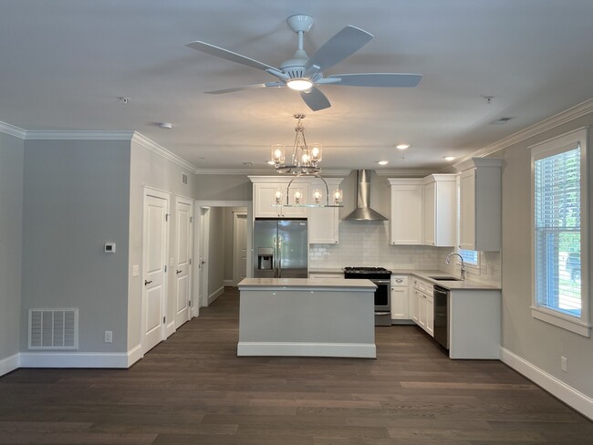 The kitchen from the den